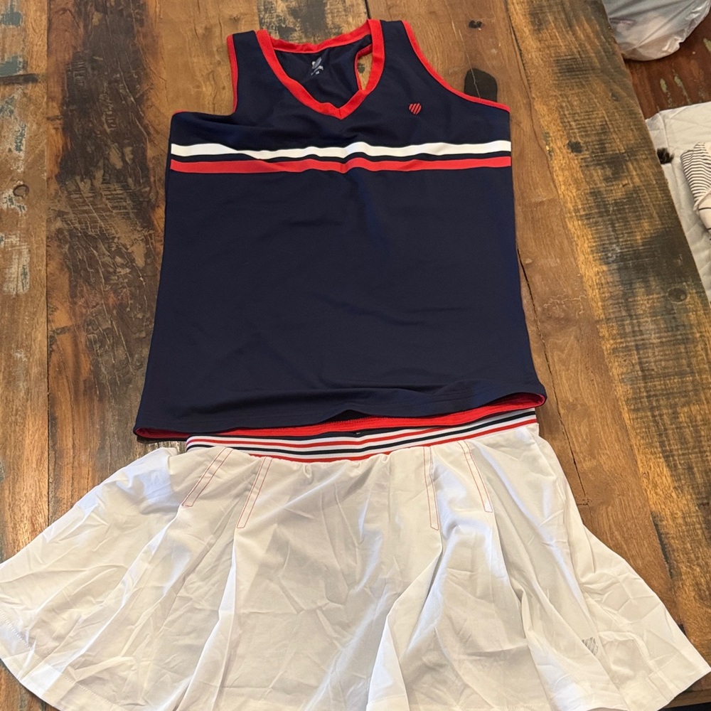 Navy and White K-Swiss Tennis Pickleball outfit (set)